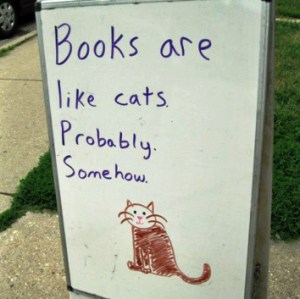 Books are like Cats