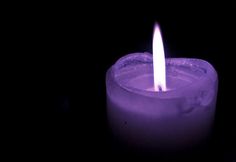 Purple Advent Candle