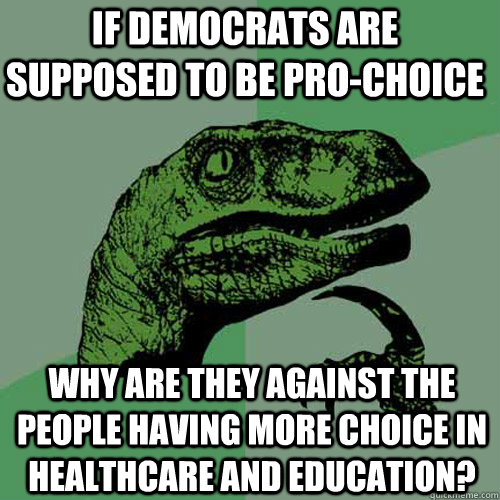 Educated Philosoraptor talks Democrats