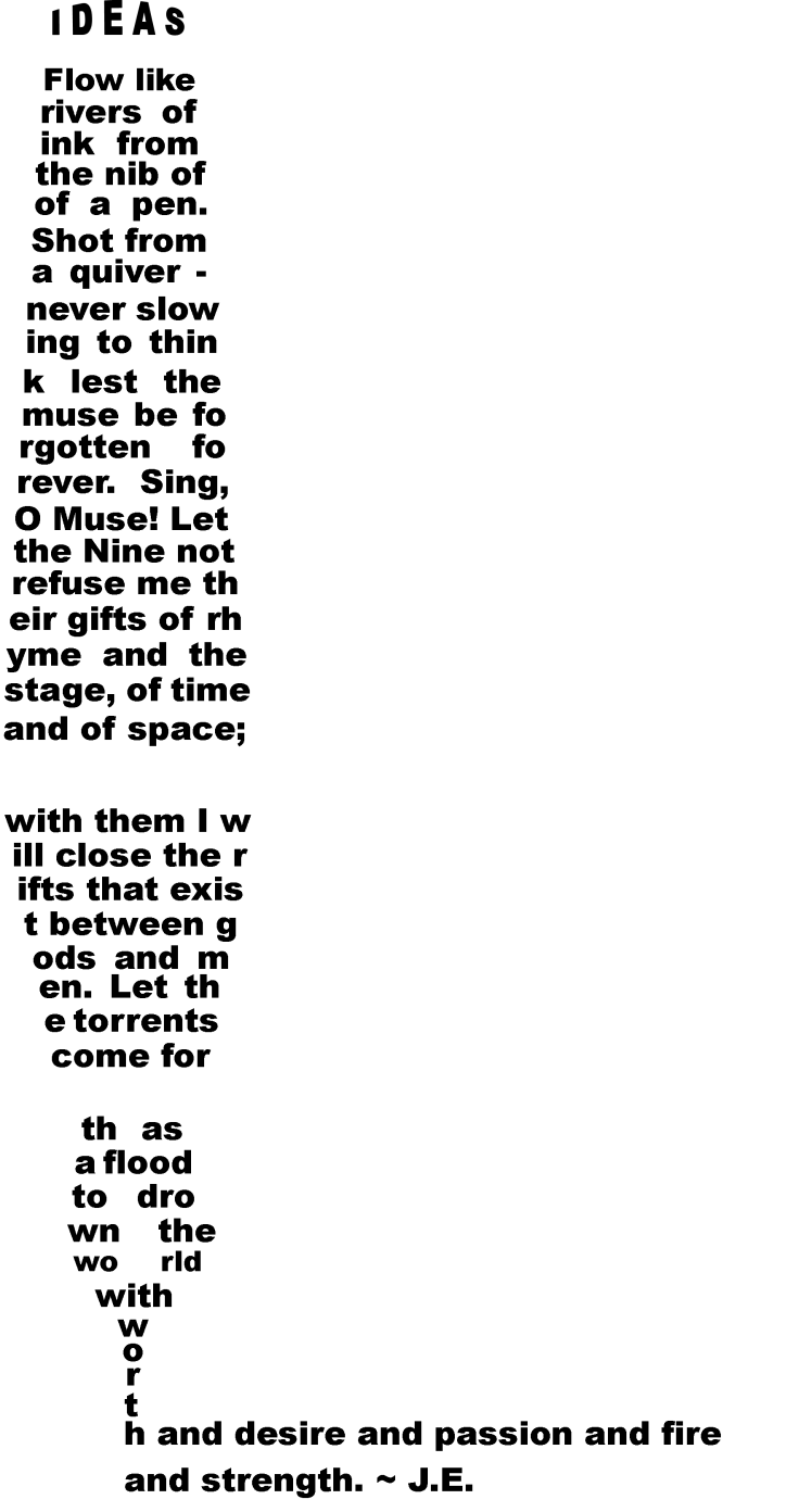 Fountain Pen Concrete Poem 5