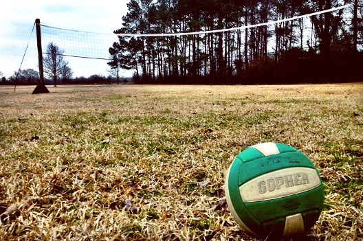 Empty Valleyball Court