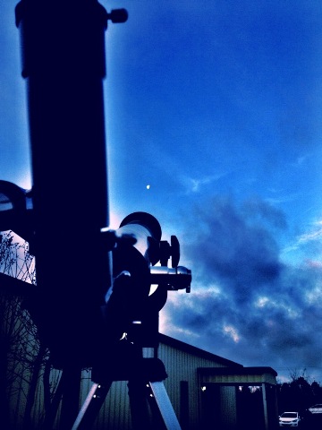Telescope and Moon March 11 2015