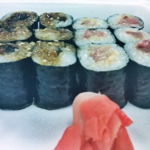 Eel and Yellowfin Sushi