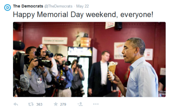 TheDemocrats President Obama Ice Cream