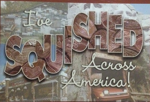 Squished Penny Museum Postcard