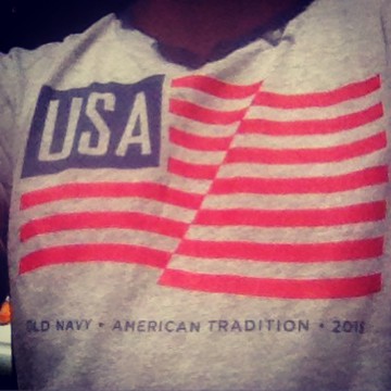 Old Navy 15 Flag Tee