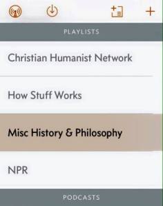 Overcast Podcast Lists